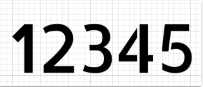Allerta Stencil number style
