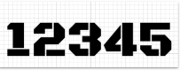 Black Ops One number style