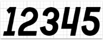 BFC Blue Sports Car number style